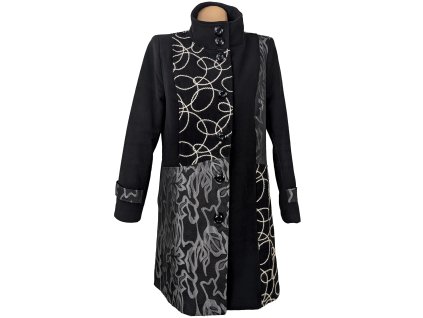 Extravagantní dámský černý kabát Blancheporte 46