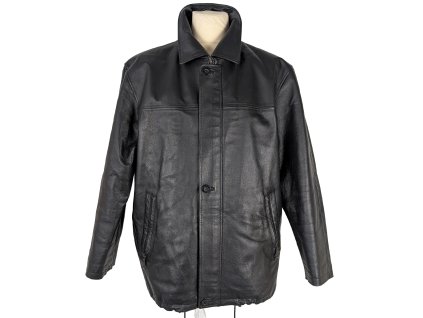 KOŽENÁ pánská černá bunda na zip K Cero XL