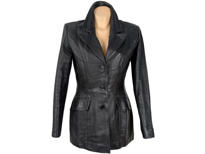 KOŽENÉ dámské černé sako SOON M