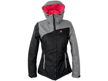 Dámská černá lyžařská bunda s kapucí Alpine Pro S