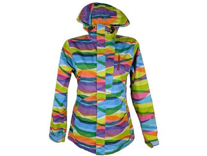 Lyžařská dámská barevná bunda s kapucí Horsefeathers S