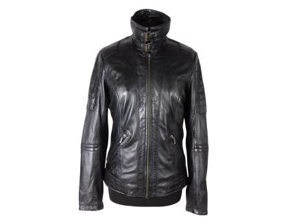 Kožená dámská černá bunda KARA  M*