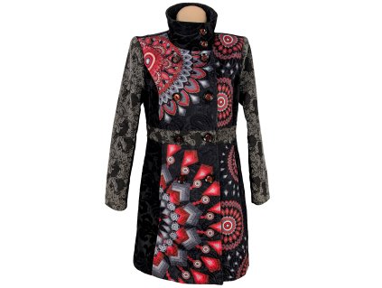 Extravagantní dámský kabát se vzorem Michell M