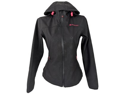 Dámská černá softshellová bunda s kapucí Alpine Pro M