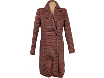 Vlněný dámský cihlový kabát Vero Moda M