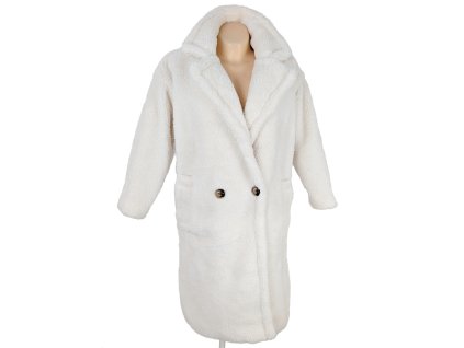 Dámský bílý oversize kožíšek XS