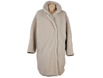 Dámský béžový oversize kožíšek LINDEX L