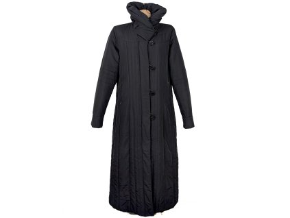 Dámský černý dlouhý prošívaný kabát Nitusch 40