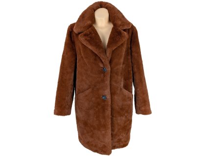 Dámský skořicový plyšový kožíšek ORSAY 40