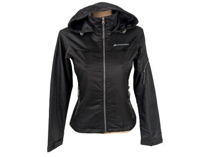 Dámská černá sportovní bunda s kapucí Alpine Pro XS