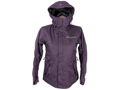 Dámská fialová zimní bunda s kapucí HORSEFEATHERS XS