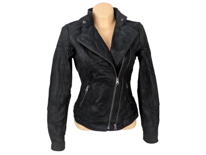 KOŽENÝ dámský černý křivák YESSICA 36