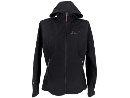 Dámská černá zateplená softshellová bunda s kapucí Hannah 42