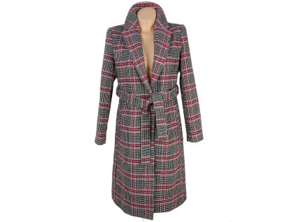 Dámský kostkovaný kabát s páskem Orsay 34
