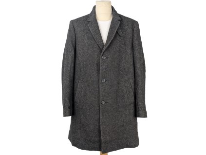 Vlněný pánský kabát ZARA XL