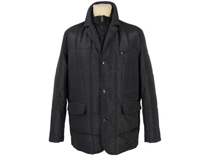 Pánská šedá prošívaná bunda na zip JUPITER 52