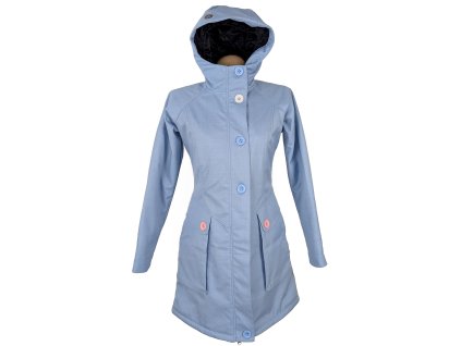 Dámský modrý zateplený softshellový kabát Atomrat S