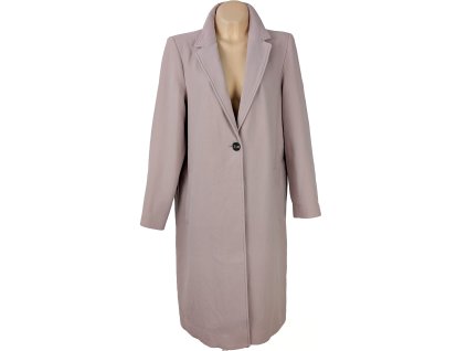 Dámský růžový oversize přechodný kabát H&M M