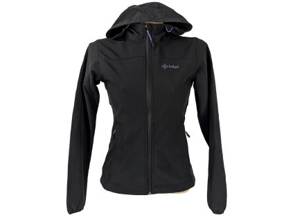 Dámská černá softshellová bunda s kapucí KILPI 34