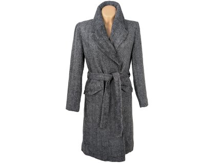 Dámský melírovaný kabát s páskem Miss Selfridge 10/38