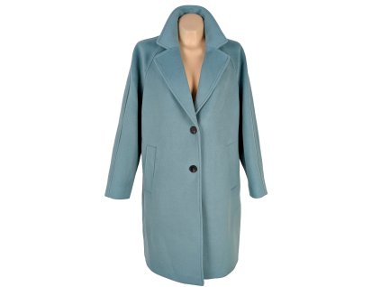 Dámský modrozelený kabát Marks&Spencer 16/44