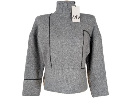 Dámský šedý svetr ZARA S