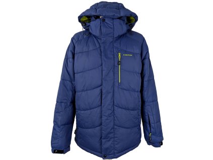 Pánská modrá prošívaná bunda s kapucí HEAD L