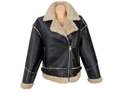 Dámský černý zimní křivák Bershka L