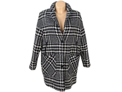 Vlněný (59%) dámský černobílý oversize kabát Esprit 14/40