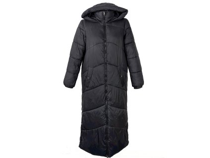 Dámský dlouhý černý prošívaný oversize kabát VERO MODA M