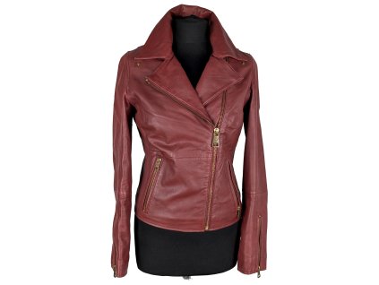 KOŽENÝ dámský vínový křivák Rich&Royal 36