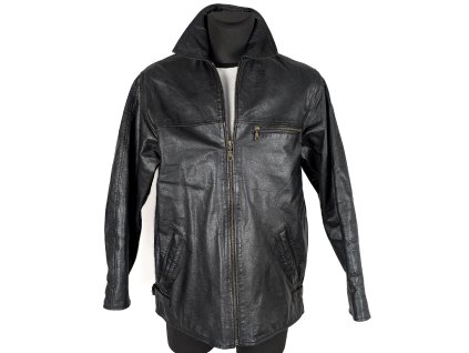 KOŽENÁ pánská černá zateplená bunda K Cero 50