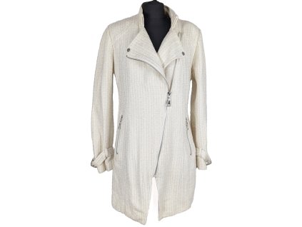 Dámský smetanový kabát - křivák Cellbes L