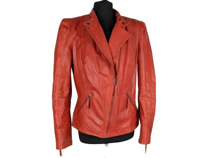 KOŽENÝ dámský červeno-oranžový křivák RICK CARDONA 16/42