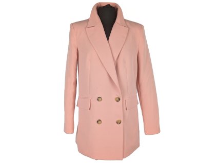 Dámské růžové dvouřadé sako 36/8