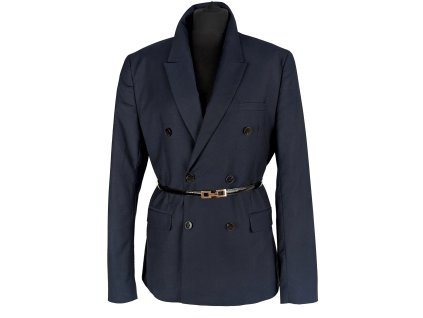 Pánské sako pro ženy - modré dvouřadé H&M M