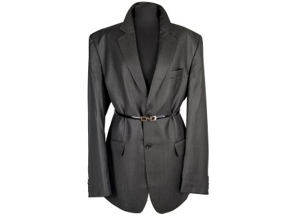 Pánské sako pro ženy - hnědé Galant XL