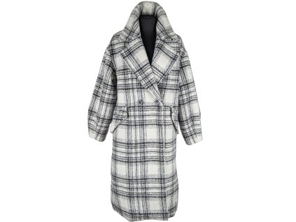 Dámský dlouhý kostkovaný kabát CROPP S