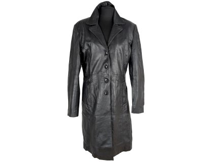 KOŽENÝ dámský černý kabát S'egnaro XL
