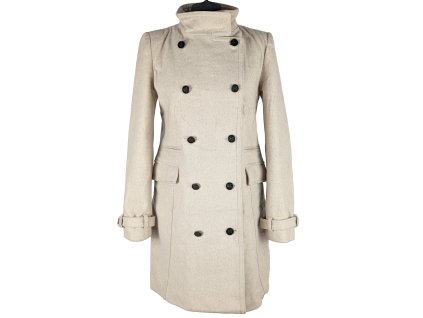 Vlněný (60%) dámský kabát MANGO M