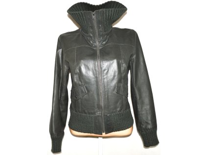 KOŽENÁ dámská šedá bunda Y.O.U. 