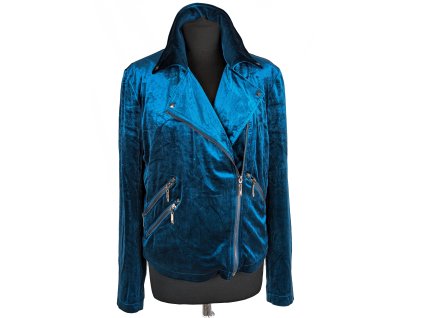 Dámský modrý sametový křivák Belle Bagley Mischka S