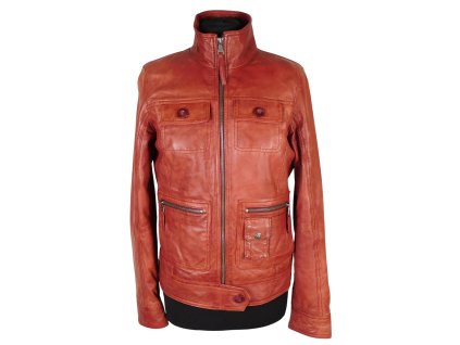 Kožená dámská cihlová buda LERROS    S*