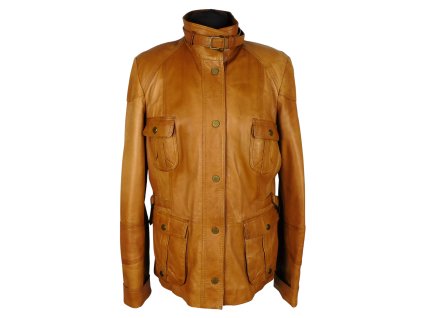 Kožená dámská koňaková bunda DENVER   L*