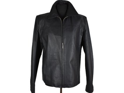 KOŽENÁ dámská černá bunda na zip Martinek XL