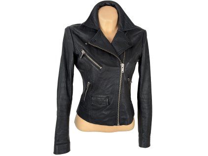 KOŽENÝ dámský černý křivák STAY M