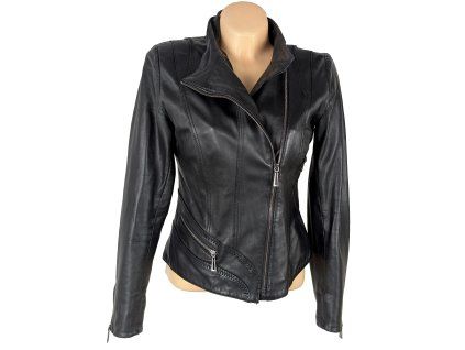 KOŽENY dámský černý křivák LORIS M