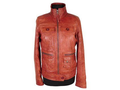 Kožená dámská cihlová buda LERROS    S*