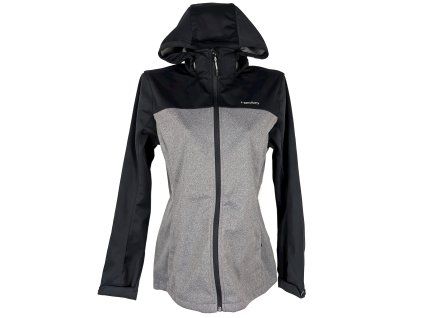 Dámská šedá softshellová bunda s kapucí  HEAD L