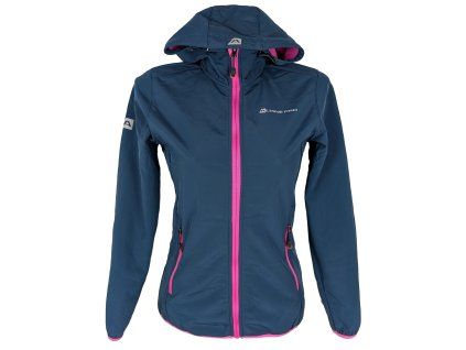 Dámská modrá softshellová bunda s kapucí  Alpine Pro S